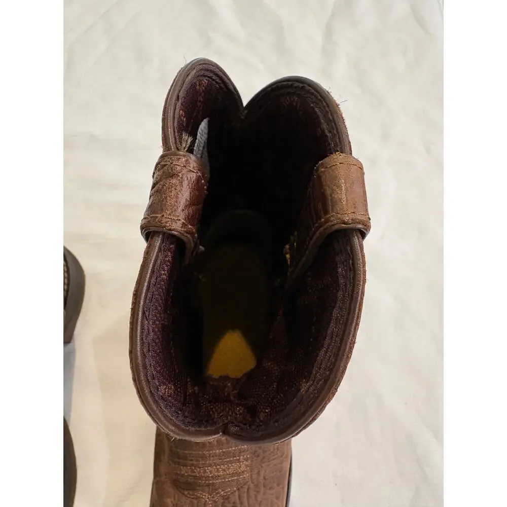 Durango Distressed Flag Western Boot Acorn Kids Size 3 Boys 8